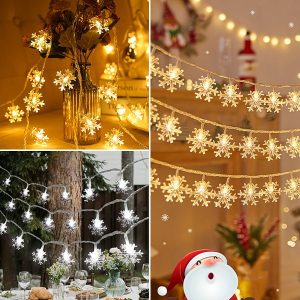 Lampice u obliku snežnih pahulja 1,8 m | LEDFLAKES