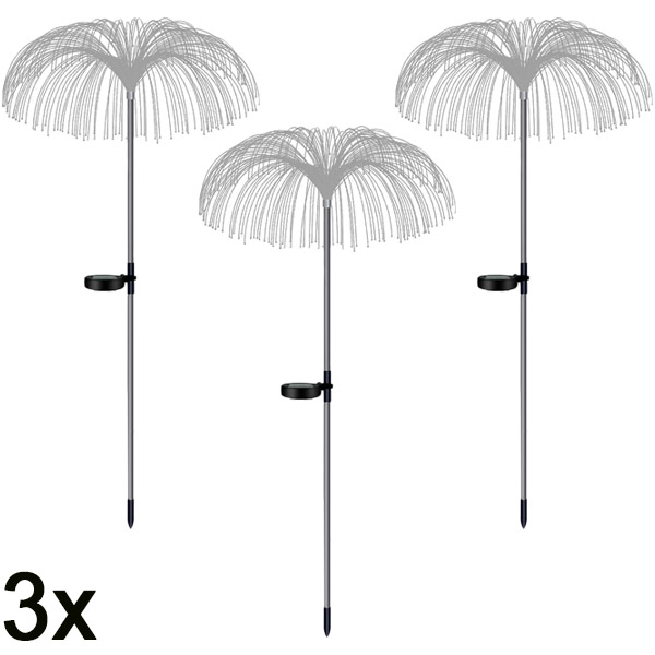 3x Solarne tropske baštenske lampe | LUMIPALM