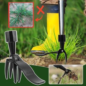 Čupač korova sa 4 kandže – aluminijum, bez saginjanja, bez hemikalija | ROOTNIK